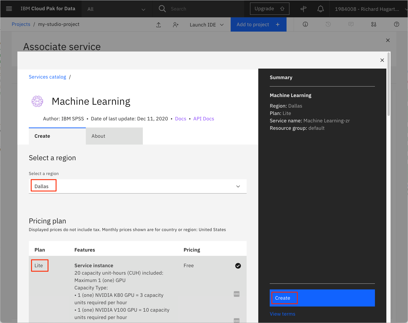 create-ml-service