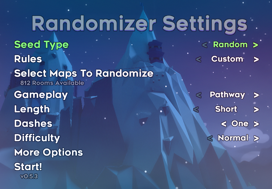 settings menu