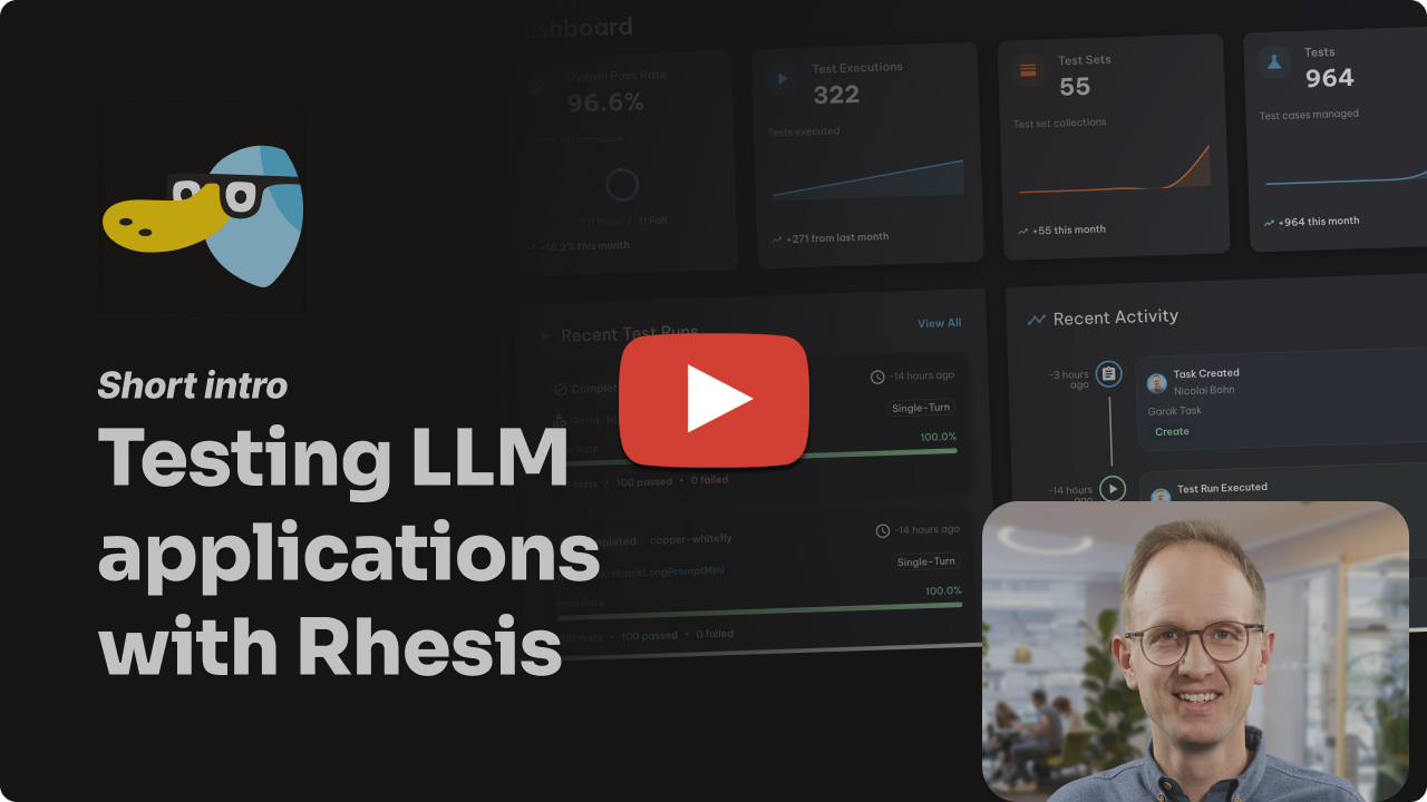 Rhesis Platform Overview - Click to watch demo
