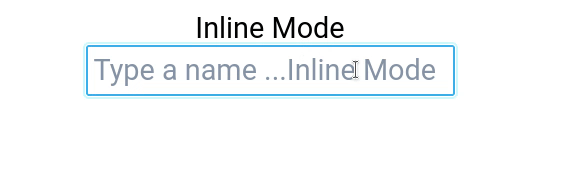 Inline mode
