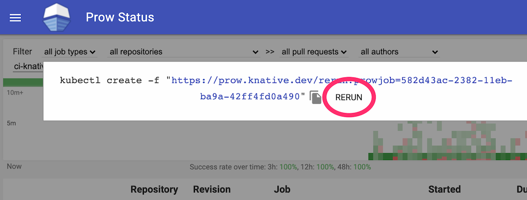 Rerun Prow Auto Release