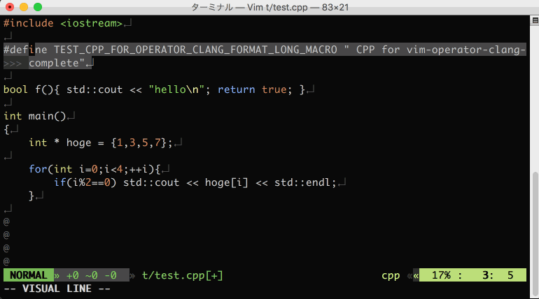 Github Rhysd Vim Clang Format Vim Plugin For Clang Format A Formatter For C C Obj C Java Javascript Typescript And Protobuf