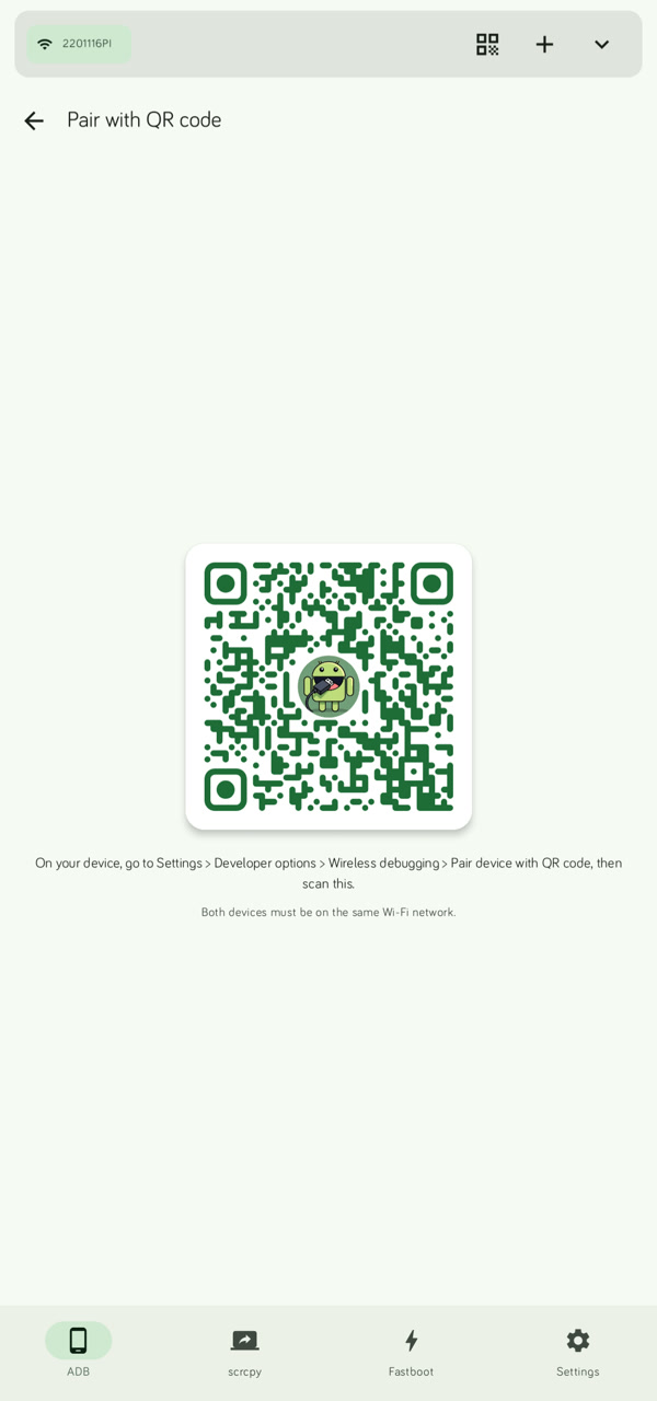 Wireless QR Pairing