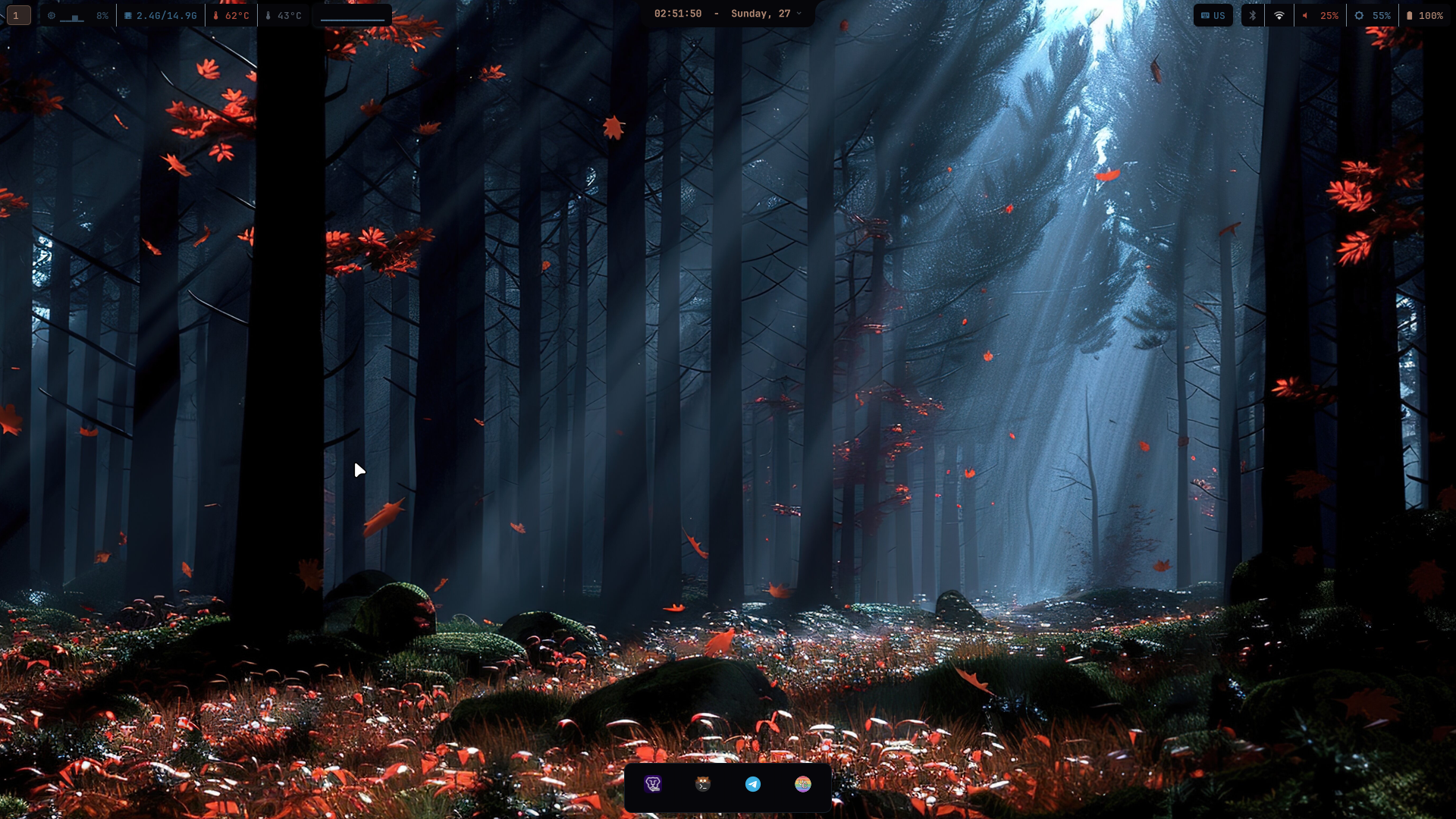Autumn forest theme