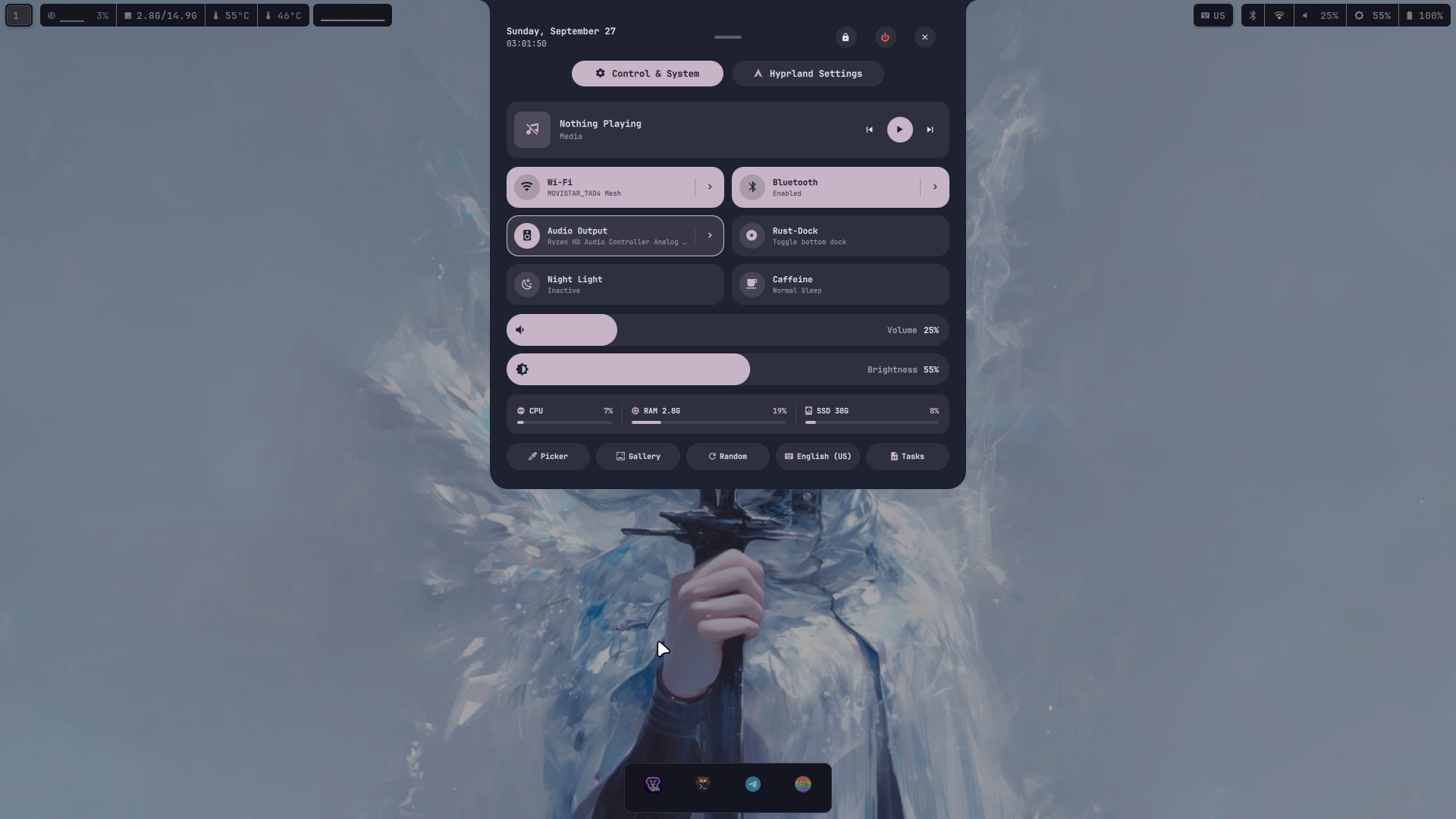 Control center full