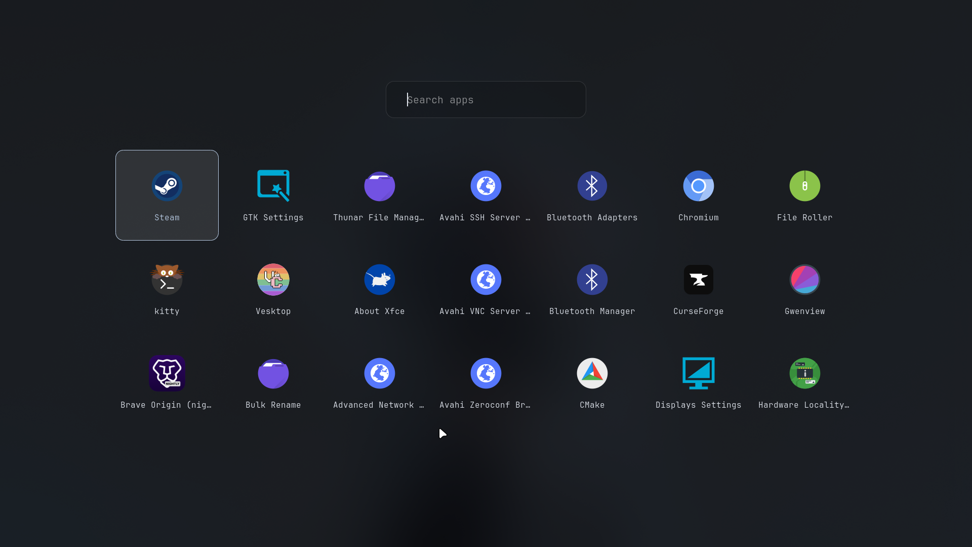 Application launcher full