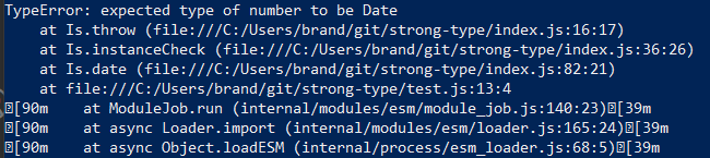 Date Type Checking Example Node
