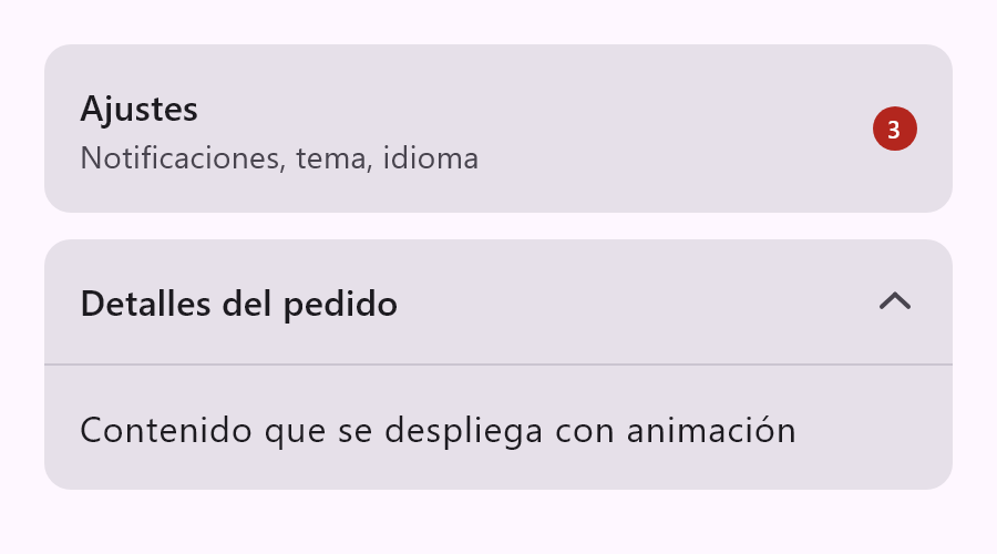 InfoCard y ExpandableCard