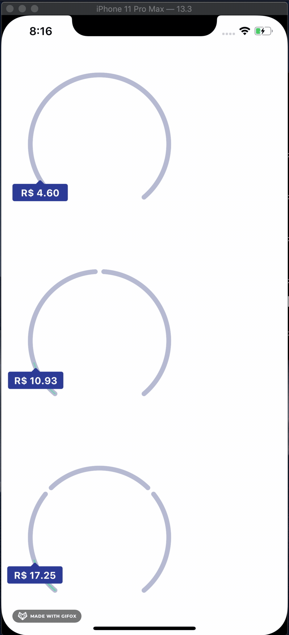 Download A simple ARC component drawn with react-native-svg