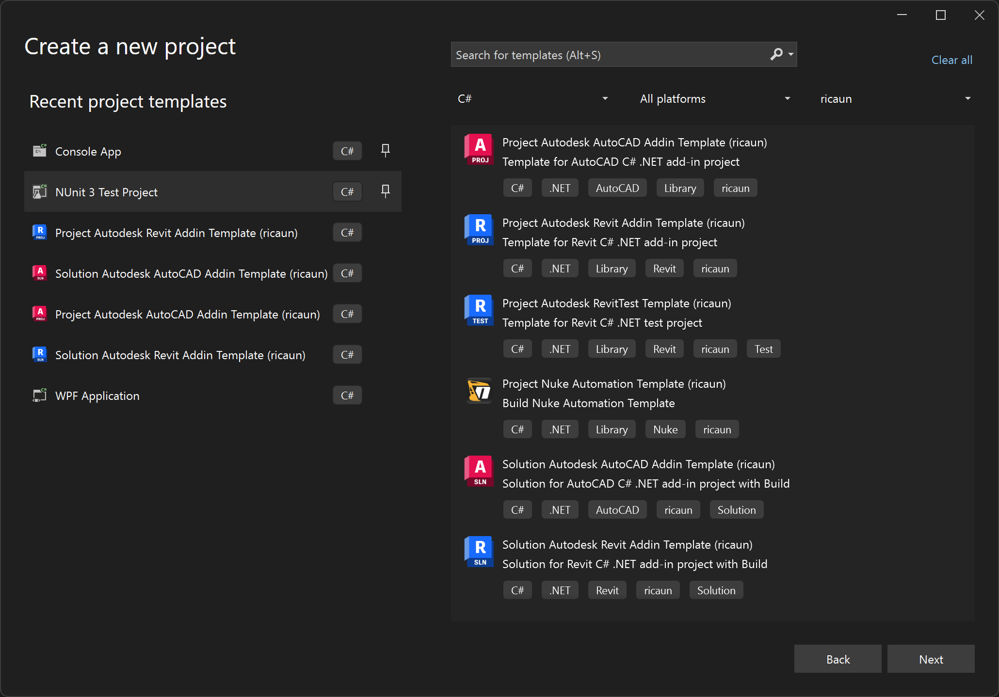 Create a new project