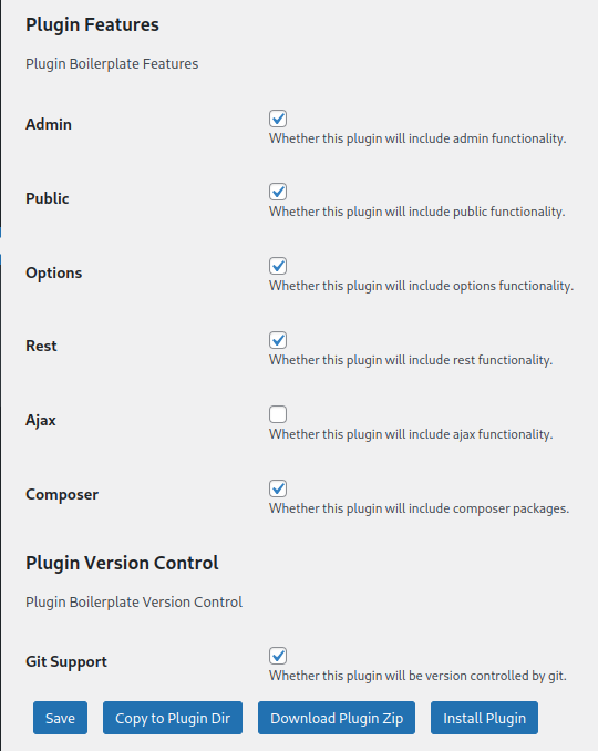 WordPress Plugin Boilerplate