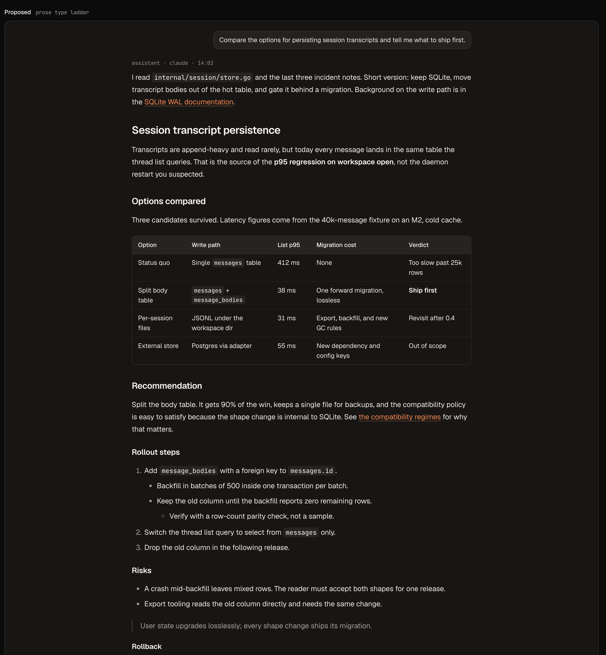 Prototype, proposed with accent links