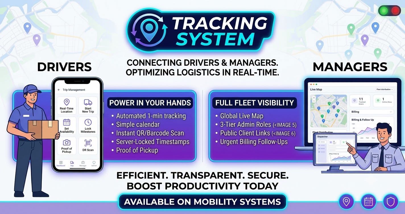 Tracking System - Connecting Drivers & Managers