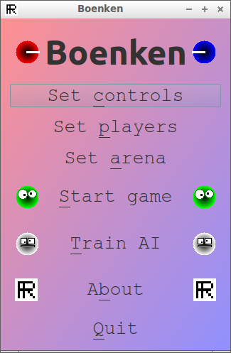 Boenken menu version 4.1