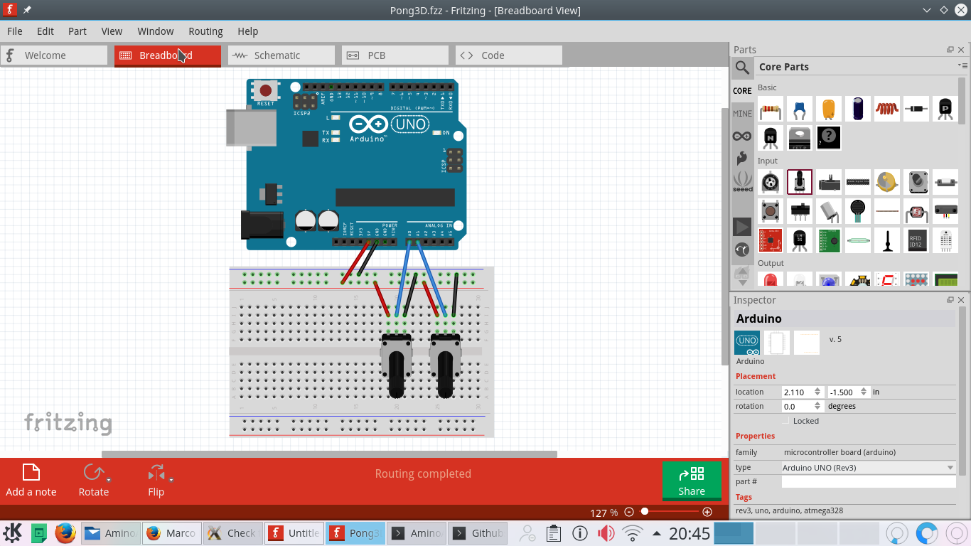 Breadboard view