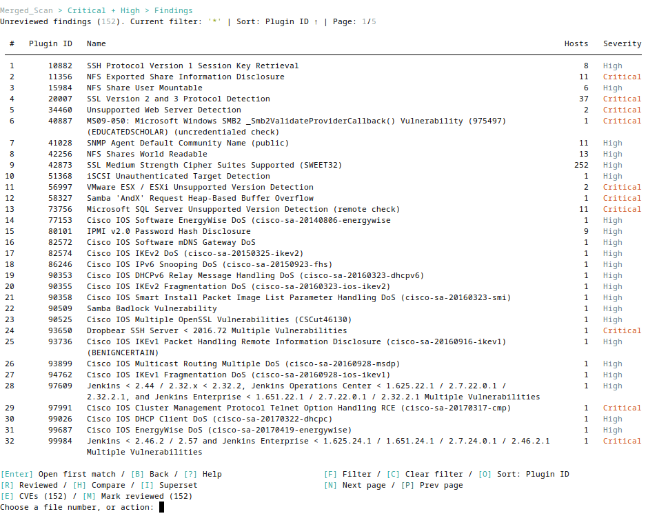 Finding browser with pagination and keyboard shortcuts