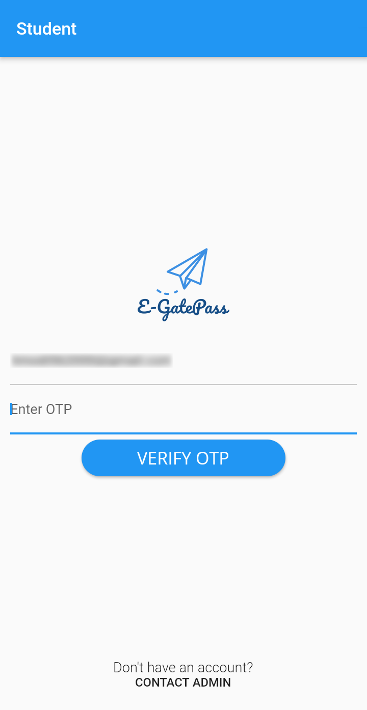 Login (After requesting for OTP)