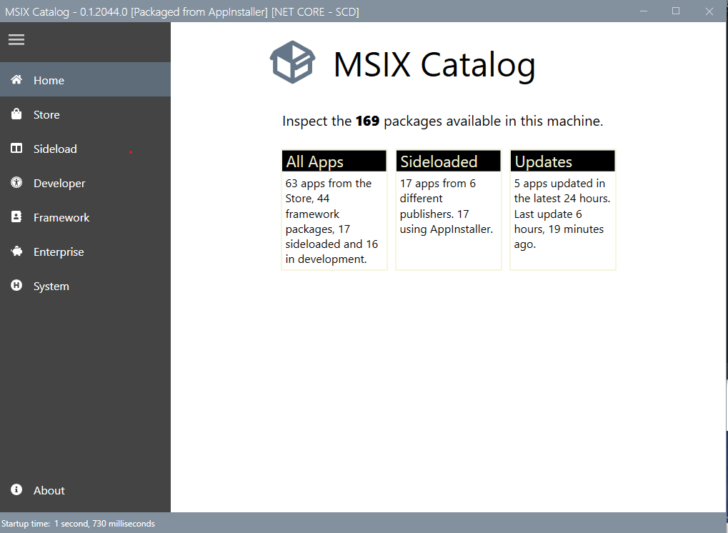 MSIX Catalog screenshot
