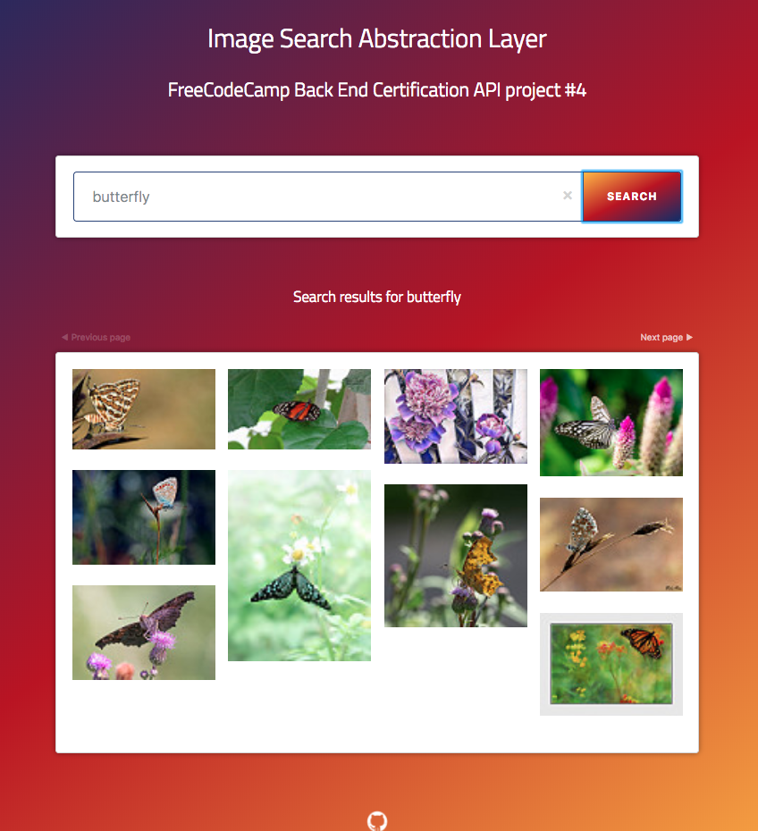 image search abstraction layer screenshot