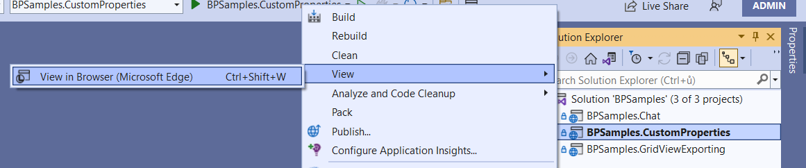 View BPSamples.CustomProperties in Browser