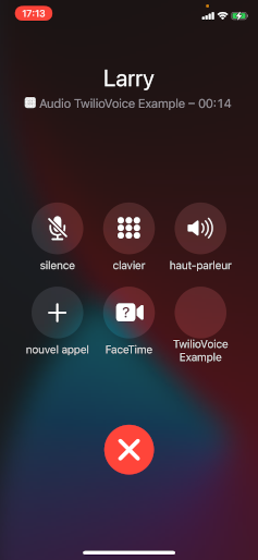 iOS incoming call