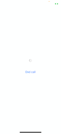 iOS outgoing call