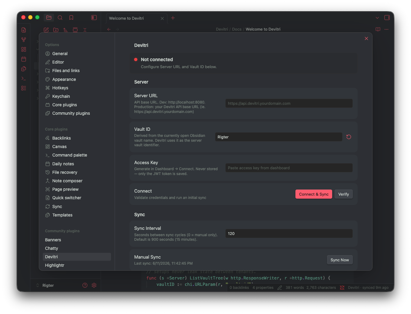 Devitri Sync