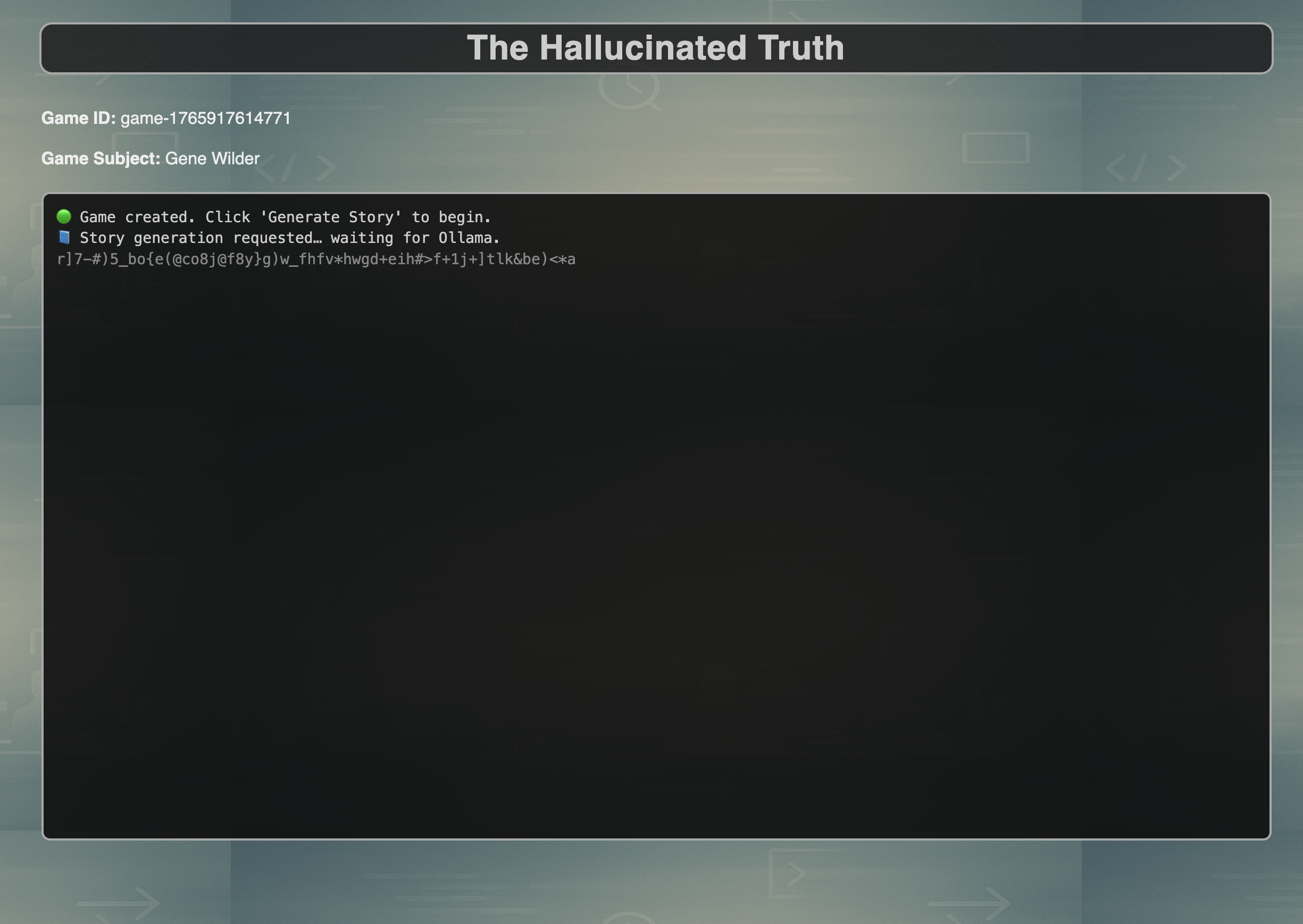 Generating Story