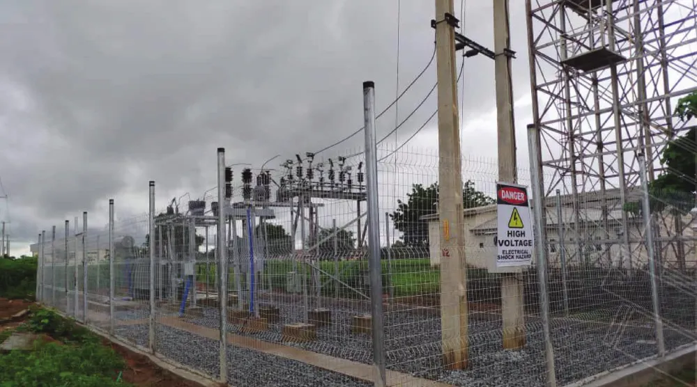 The 220/132 kV substation and associated transmission infrastructure.