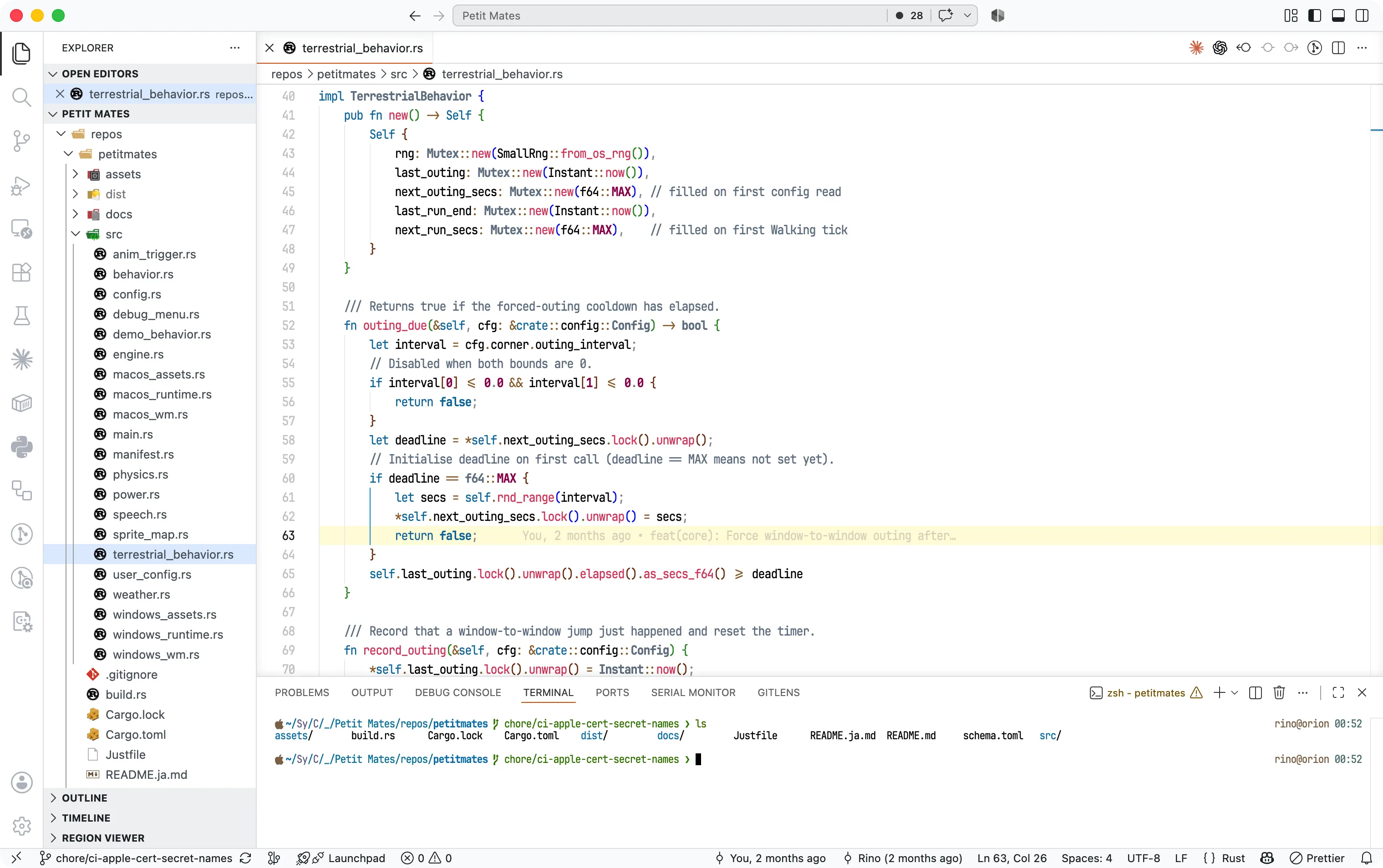Prism Zero Light in Visual Studio Code