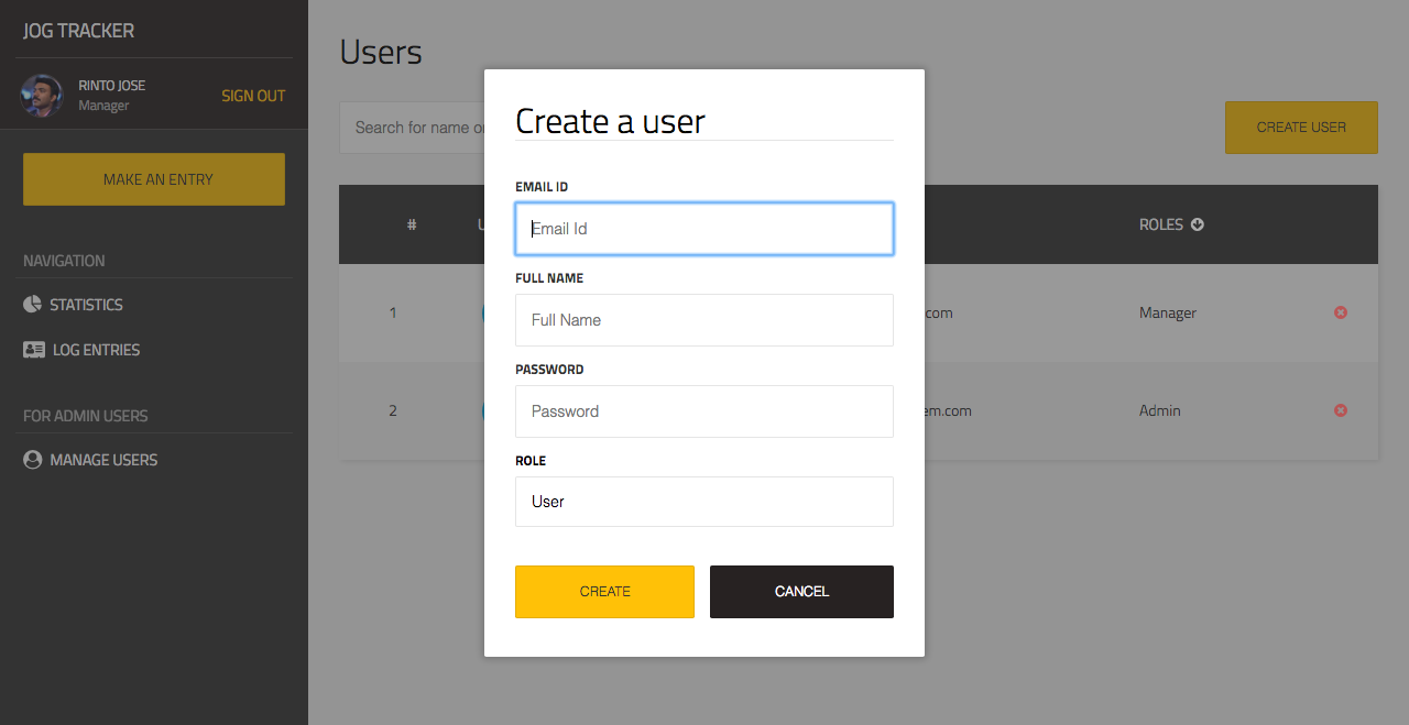 Create User