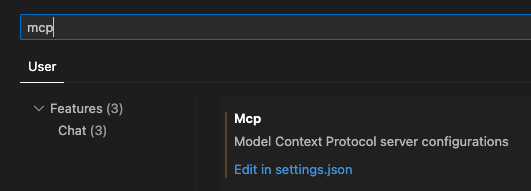 MCP Settings in Preferences