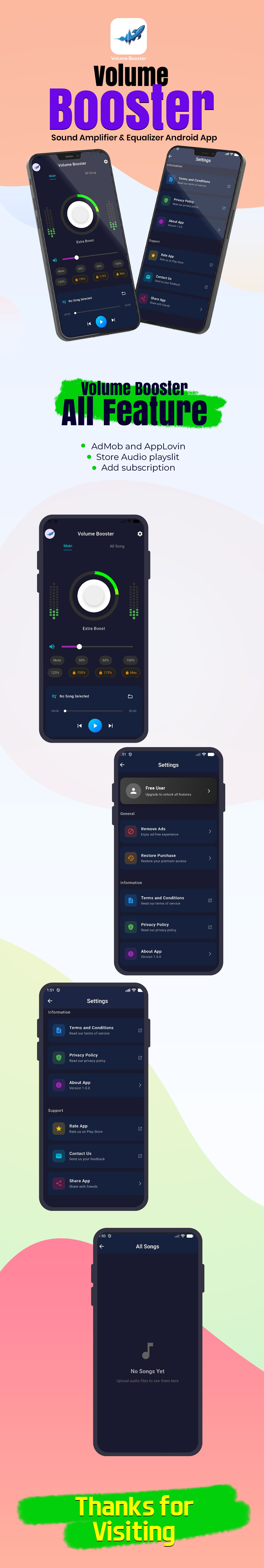 Volume Booster Flutter Application