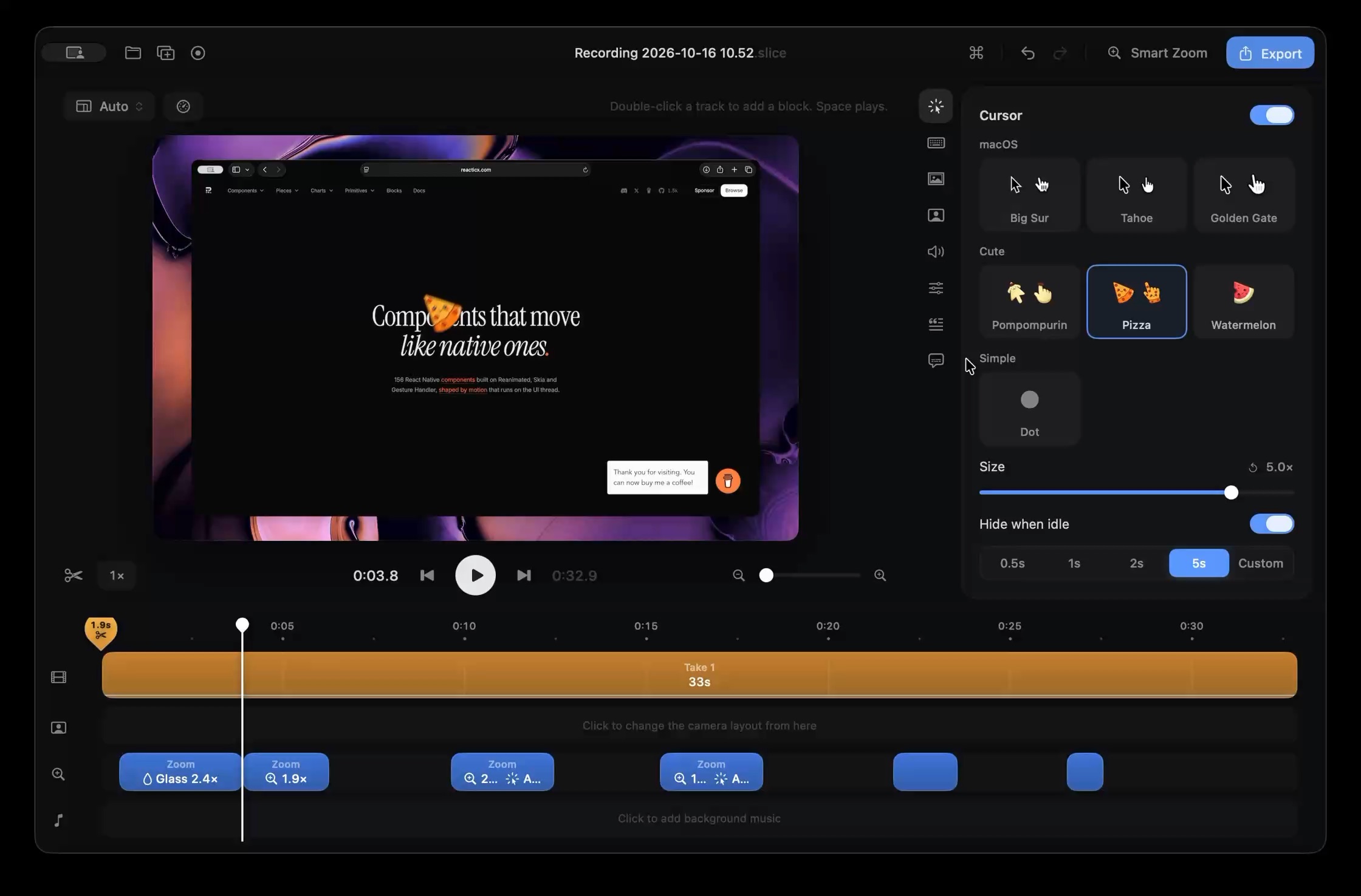 The Slice editor