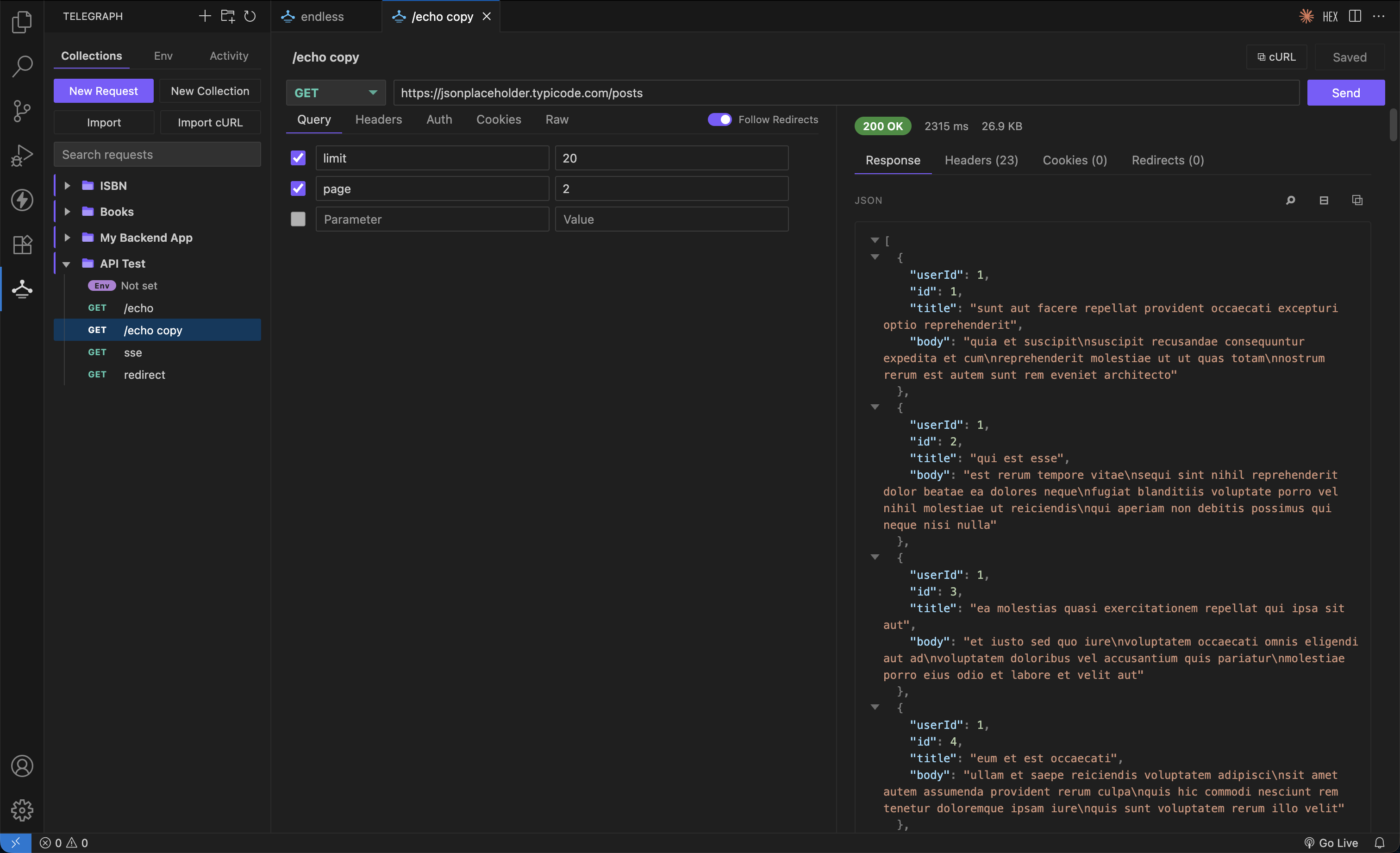 Telegraph REST API Client