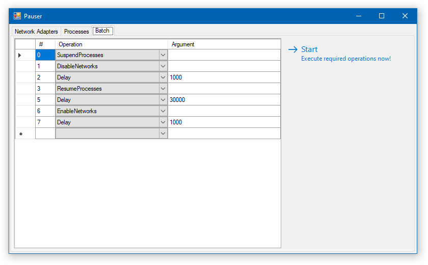 Batch operations