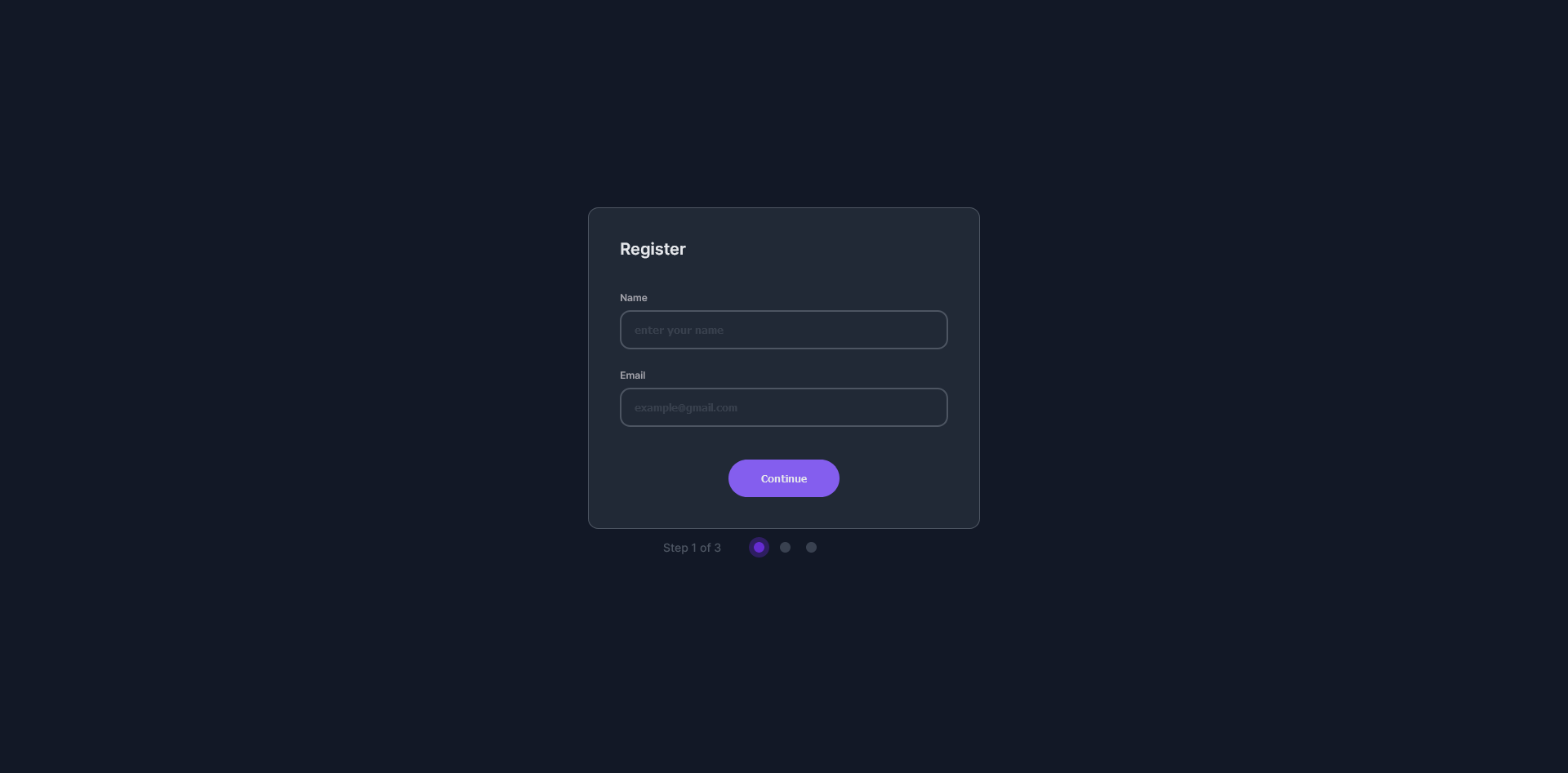 GitHub - riveraaj/Multi-step-Register-Form: Solution for a challenge ...