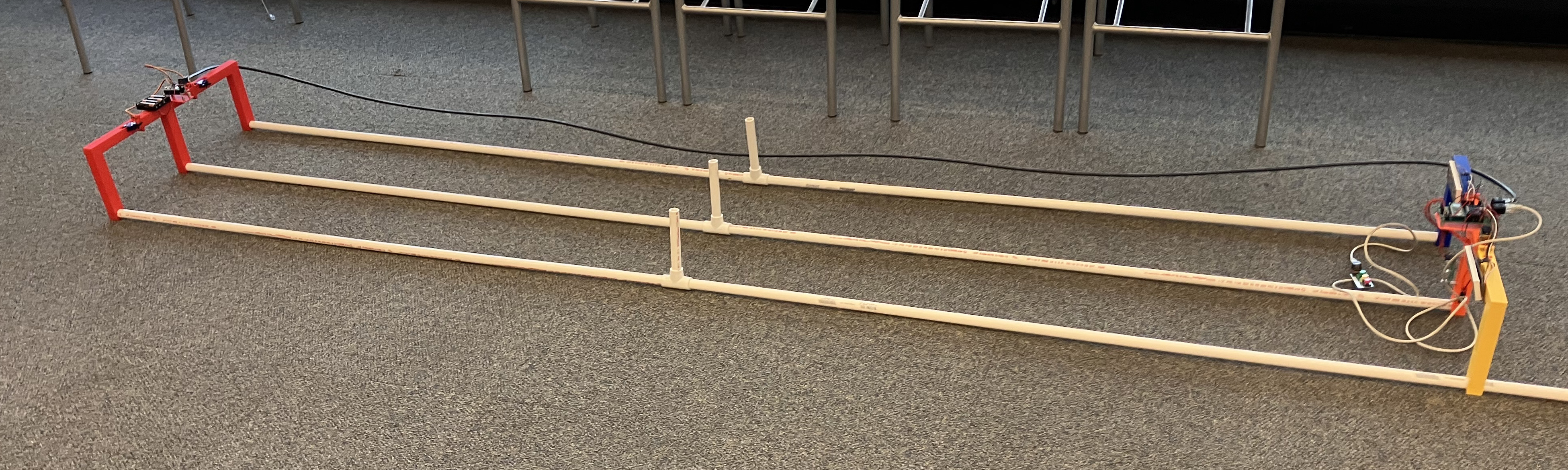 A photo of the complete assembly