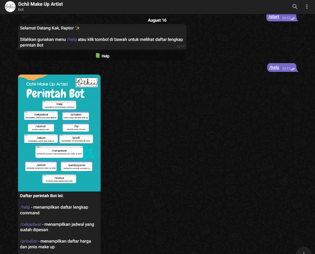 Makeup Bot GitHub - rizaldan/makeup-public: Makeup Telegram Bot