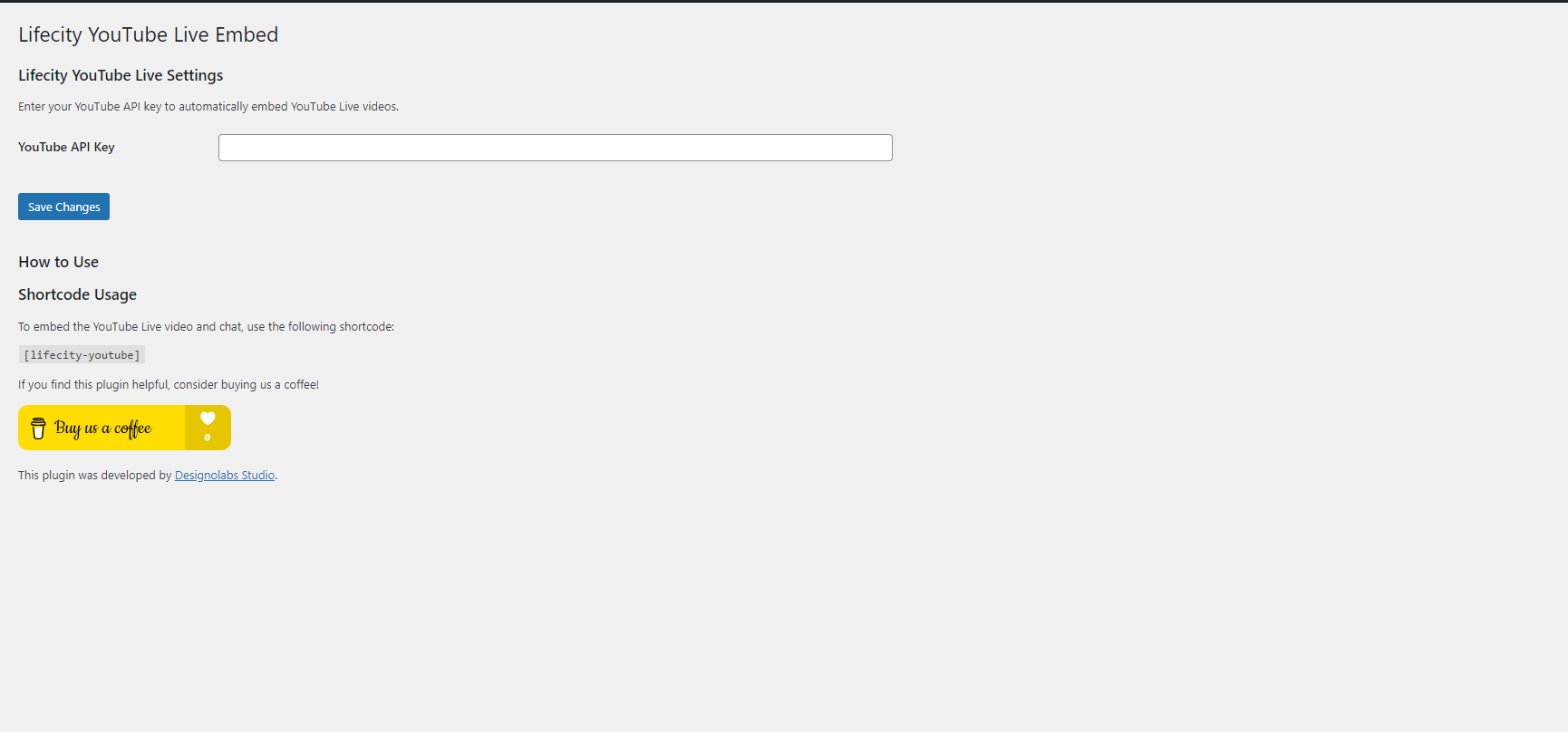 Settings Page