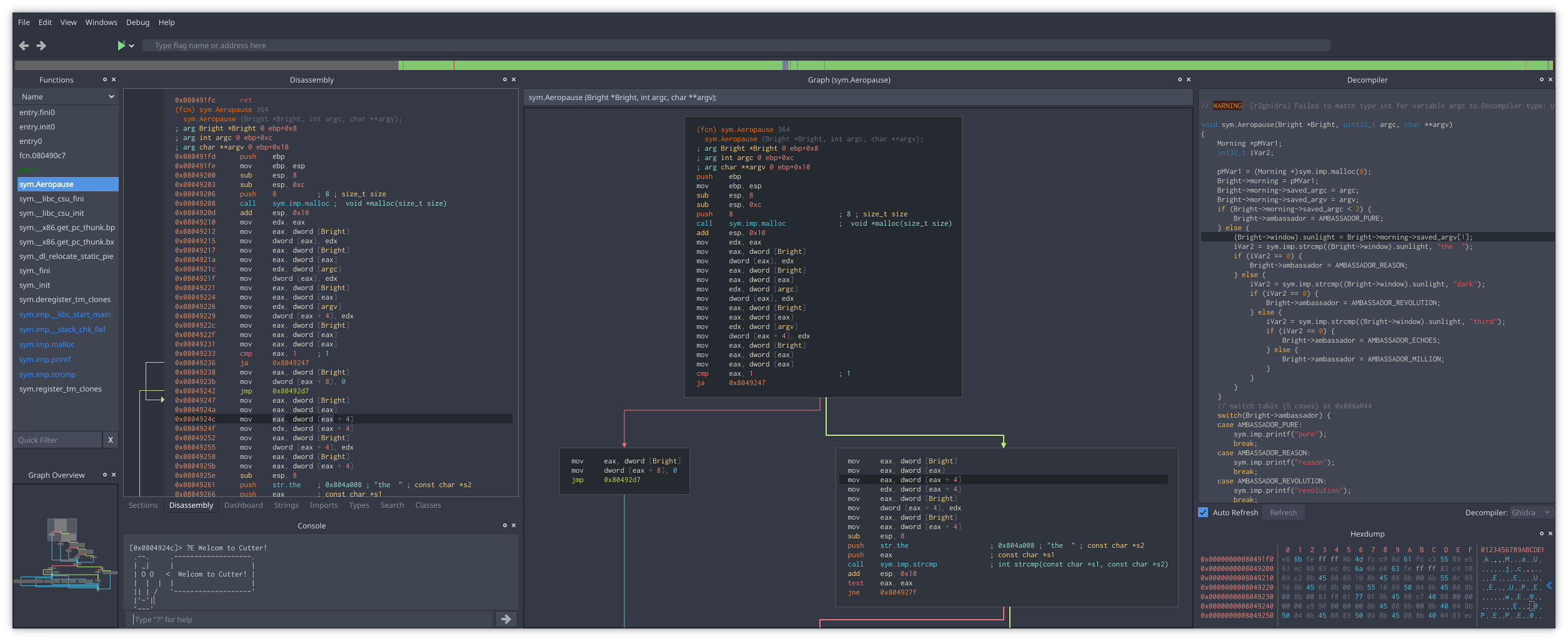 linux disassembler python