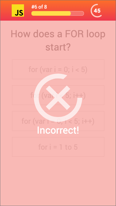 JavaScript Quiz Wrong Answer