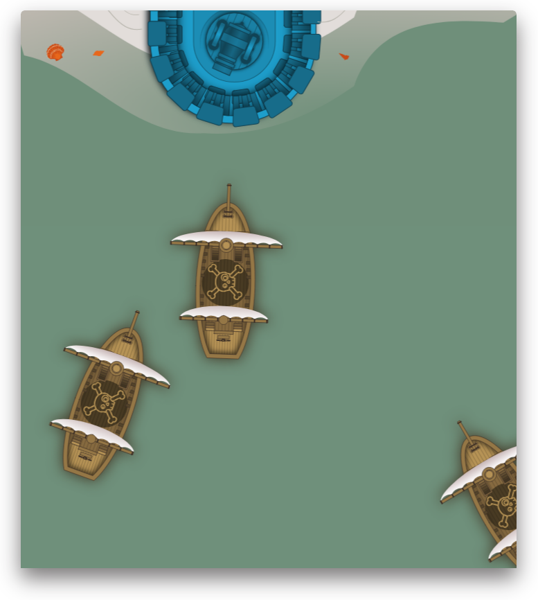 Screenshot of pirate game