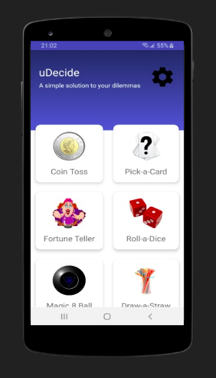 uDecide App Screenshot