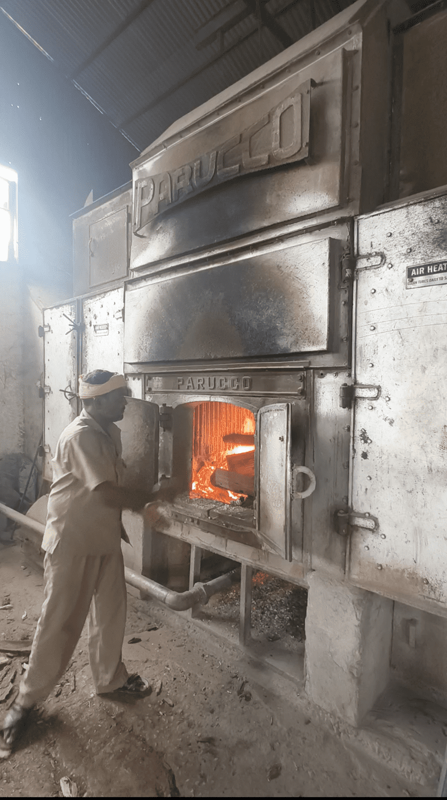 Tea factory boiler firing