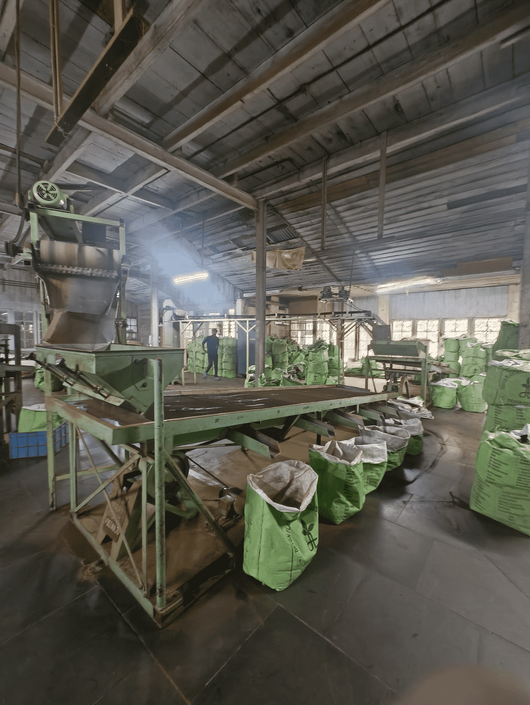 Tea elevation transfer process