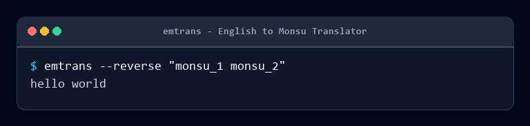 reverse translation