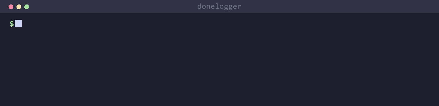donelogger in action