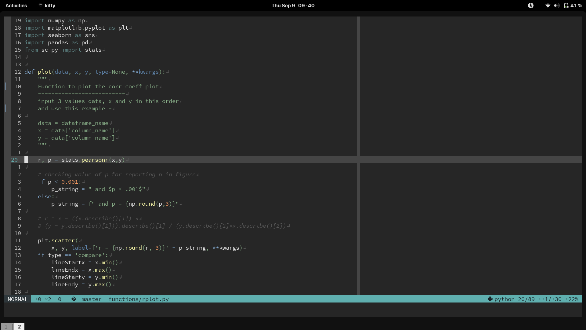 dark theme