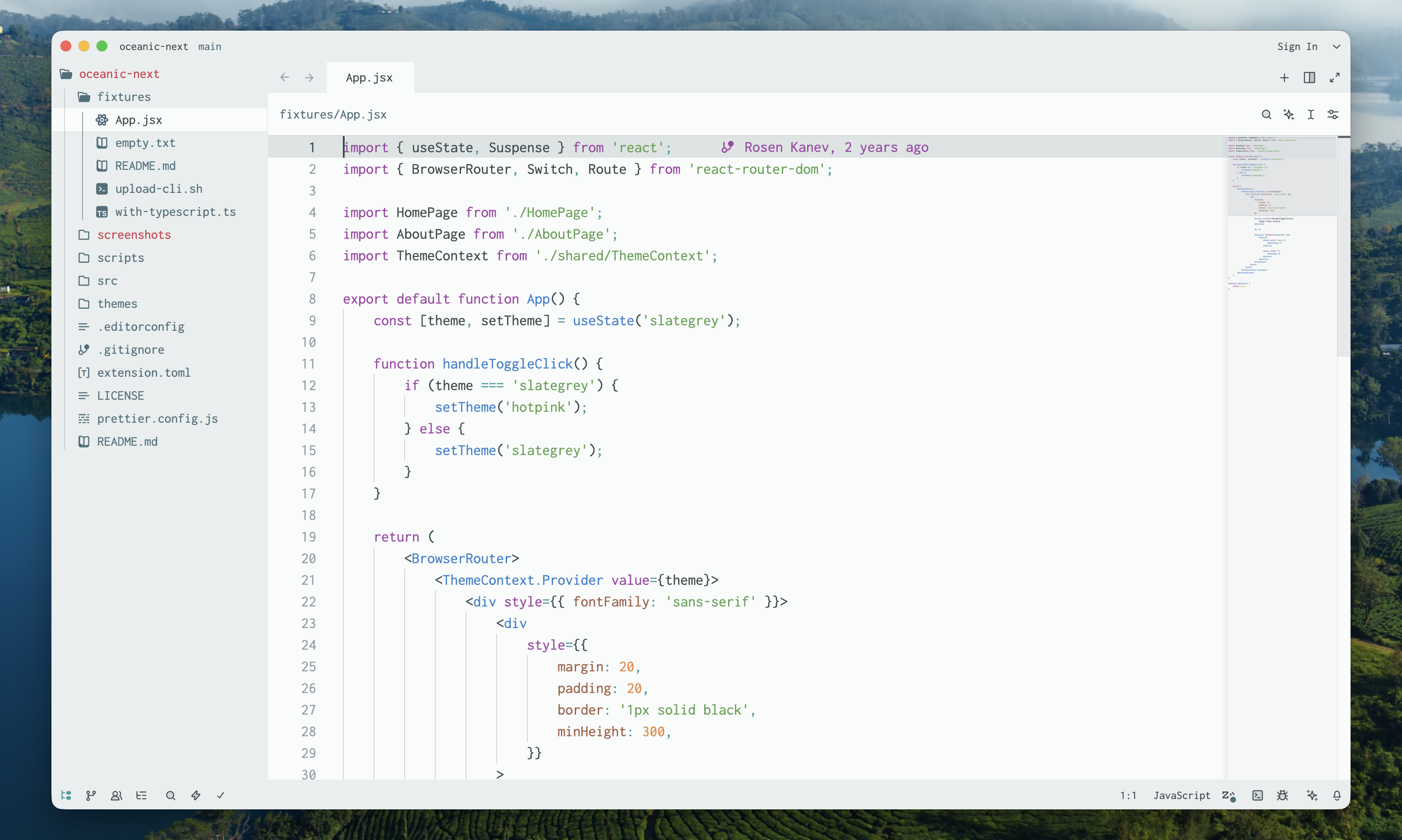 javascript light
